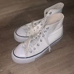 White Hightop converses